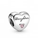 Dije Pandora Daughter's Love con circonita rosa