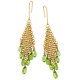 Peridot Pendientes Chainmaille-336044