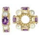 Storywheels amatista y perla de 14 quilates de oro Rueda-262705