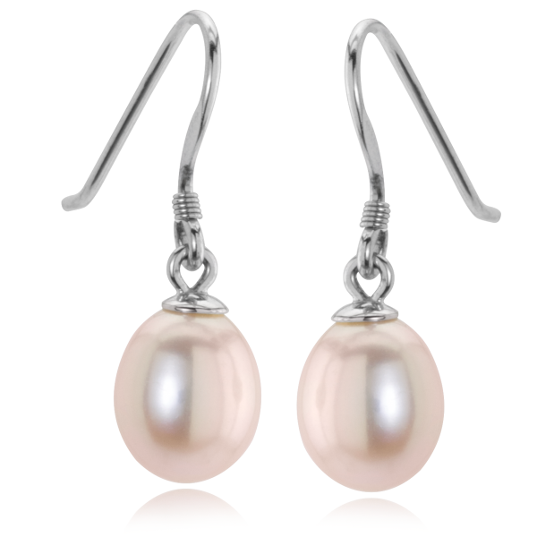 Pendientes de perlas rosas-334795