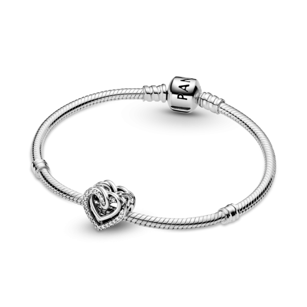Sparkling Hearts Entwined Charm