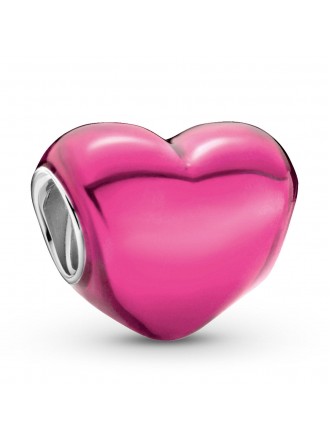 Pandora Colgante Corazón Rosa Metalizado