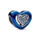 Azul Spinnable Corazón Charm